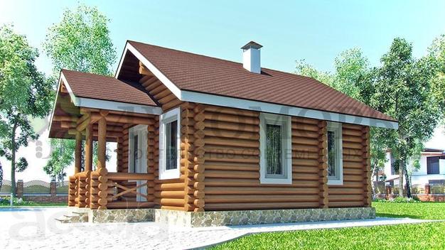 Проект небольшого, деревянного дома «Уютный»