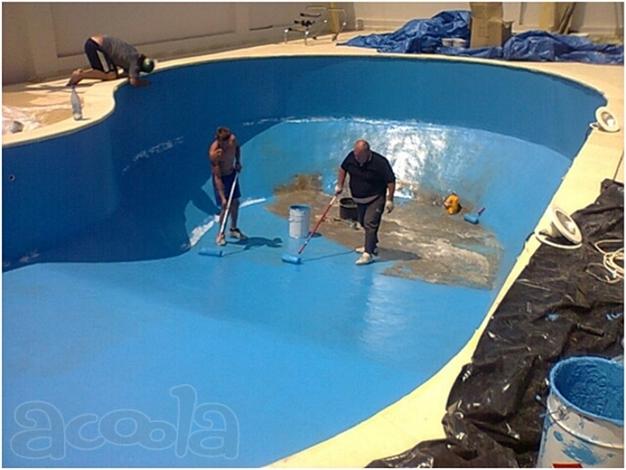 Резиновая краска для бассейнов